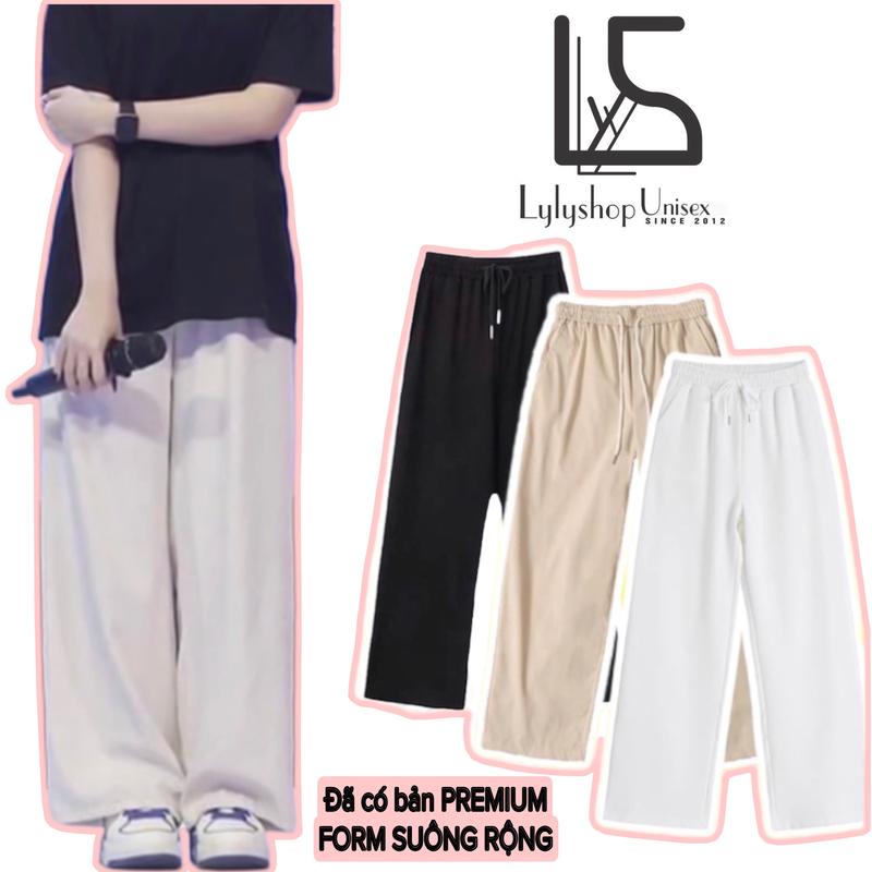 Quần ống rộng simple Lylyshop Unisex đã có phiên bản mới Pants Nữ Ong