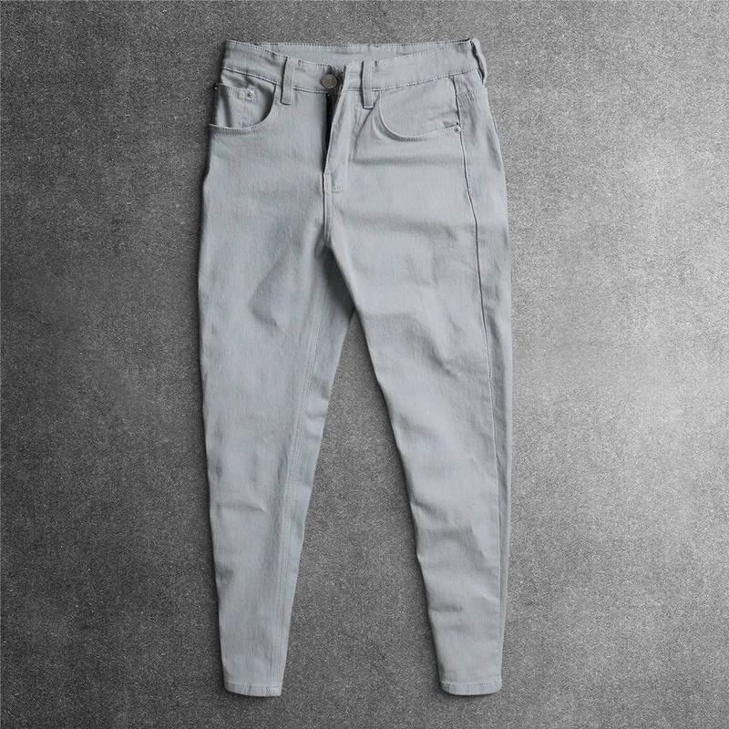 Quần jean Kaki Nam Màu màu sáng , co dản 4 chiều JKK- xám  sáng Pants Menswear Có Túi