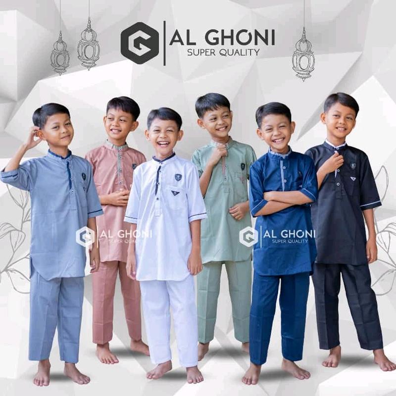setelan kurta anak laki2 Polos Koko 0