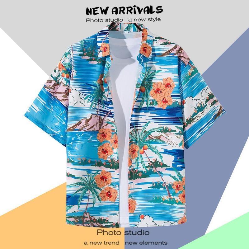 Product Introduction of Áo Sơ Mi Đi Biển Thường Ngày Dành Cho Nam Giới, Áo Sơ Mi ngắn Tay Áo Mỏng Mùa Hè, Áo Sơ Mi In Hình, Dáng Rộng Vừa Vặn, Áo Sơ Mi Hawaii Sành Điệu, Thích Hợp Cho Phụ Nữ, Năm 2025 12