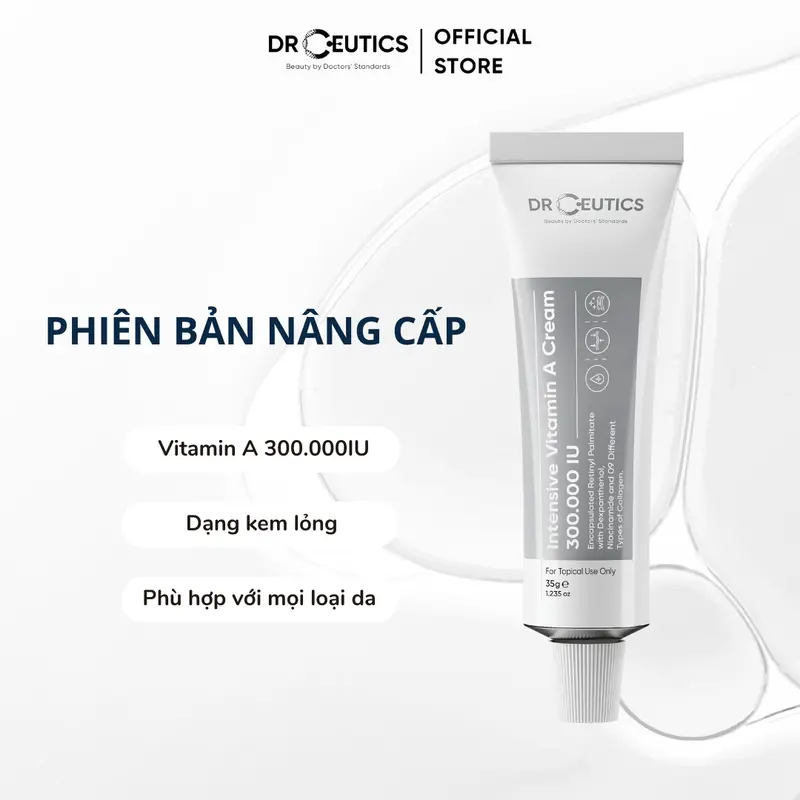 DRCEUTICS Kem Dưỡng Hỗ Trợ Căng Mịn Da Chứa Vitamin A Intensive Cream 300.000 IU (35g) 2