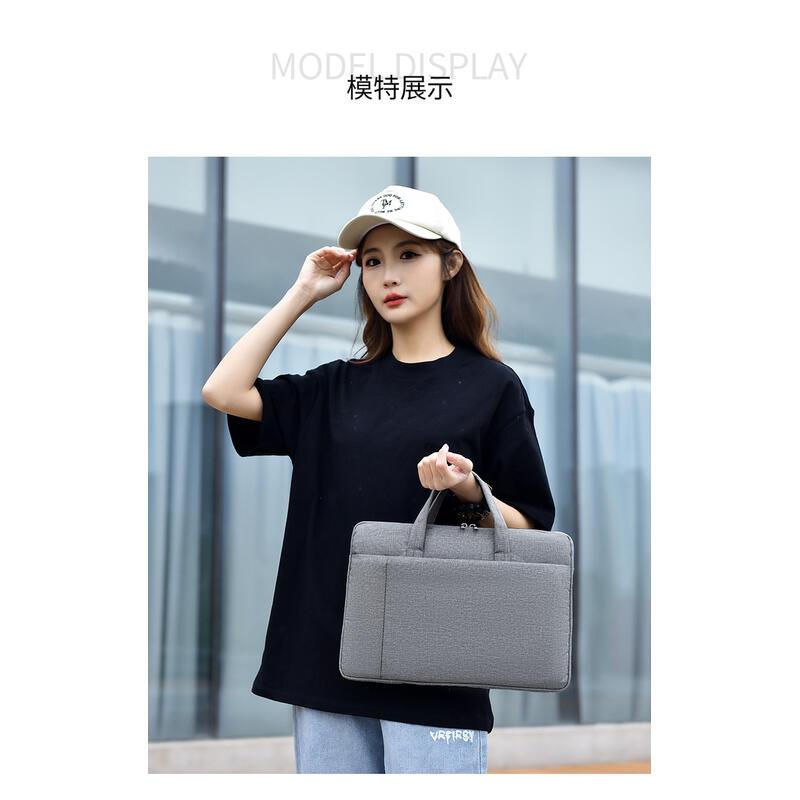 Product Introduction of New 15.6-inch laptop bag, minimalist handbag, business portable briefcase, can be printed 12