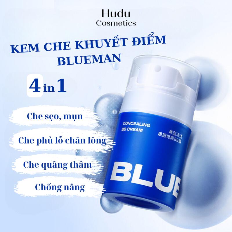 Kem Che Khuyết Điểm Nam Giới BB Cream Makeup Làm Trắng Da Che Mụn Thâm Sẹo - Kem Che Hình Xăm  - Hudu Cosmetics Kem Lót Nước Tẩy Trang Perfume Son Kem