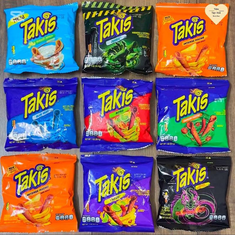 Bánh TAKIS Snack MỸ Blue Heat chua,cay 28.4g