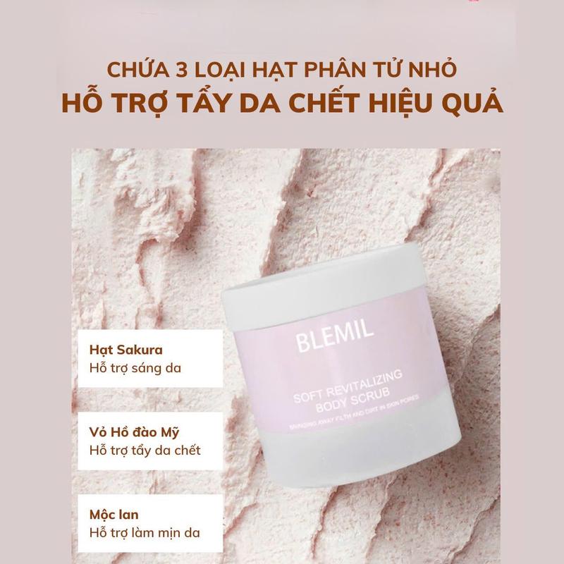 [Mua 1 Tặng 1] Tẩy Tế Bào Chết Kiêm Sữa Tắm Hỗ Trợ Trắng Da Blemil 500g 1