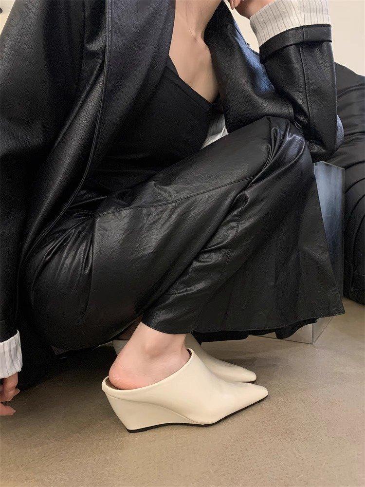 Product Introduction of Pointy heels for women Large size Special-shaped with rubber slip-on 14