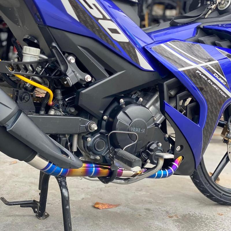 Cổ pô titan 32/51 lắp pô zin ex 150 . Phụ Tùng Phụ Kiện