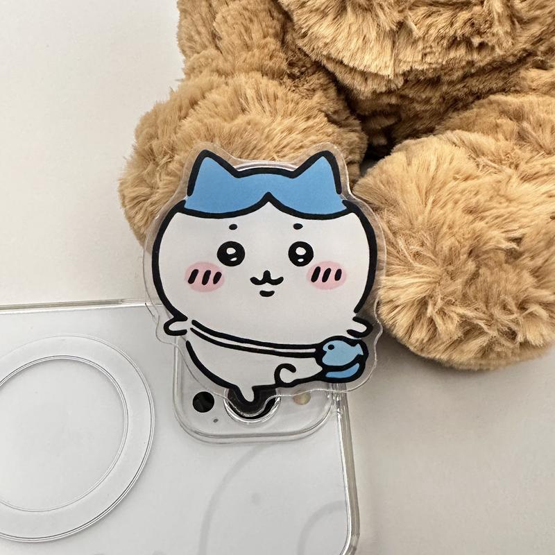 Product Introduction of Japanese Cartoon Chiikawa Magnetic Suction Bracket Cute Giikawa Lazy Bracket opposite Sex Epoxy Airbag Bracket 19