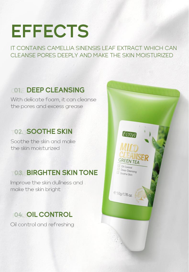 Product Introduction of Facial Cleanser Deep Cleansing, Moisturizing, Blackhead Removing and Skin Care Foam Wash Face 50g 24