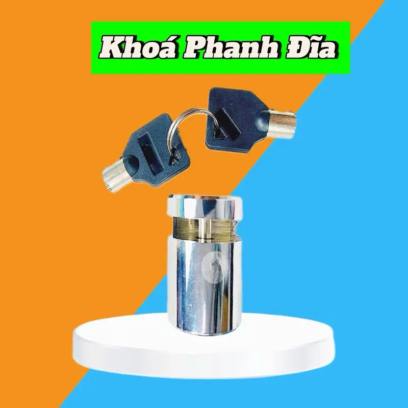 Khóa Đĩa Xe Máy, Khóa phanh đĩa xe máy Chống Trộm Nguyên Khối nhỏ gọn Phụ kiện xe máy xe đạp khóa đĩa lock padlock Phụ Tùng inox, Wave, love alarm