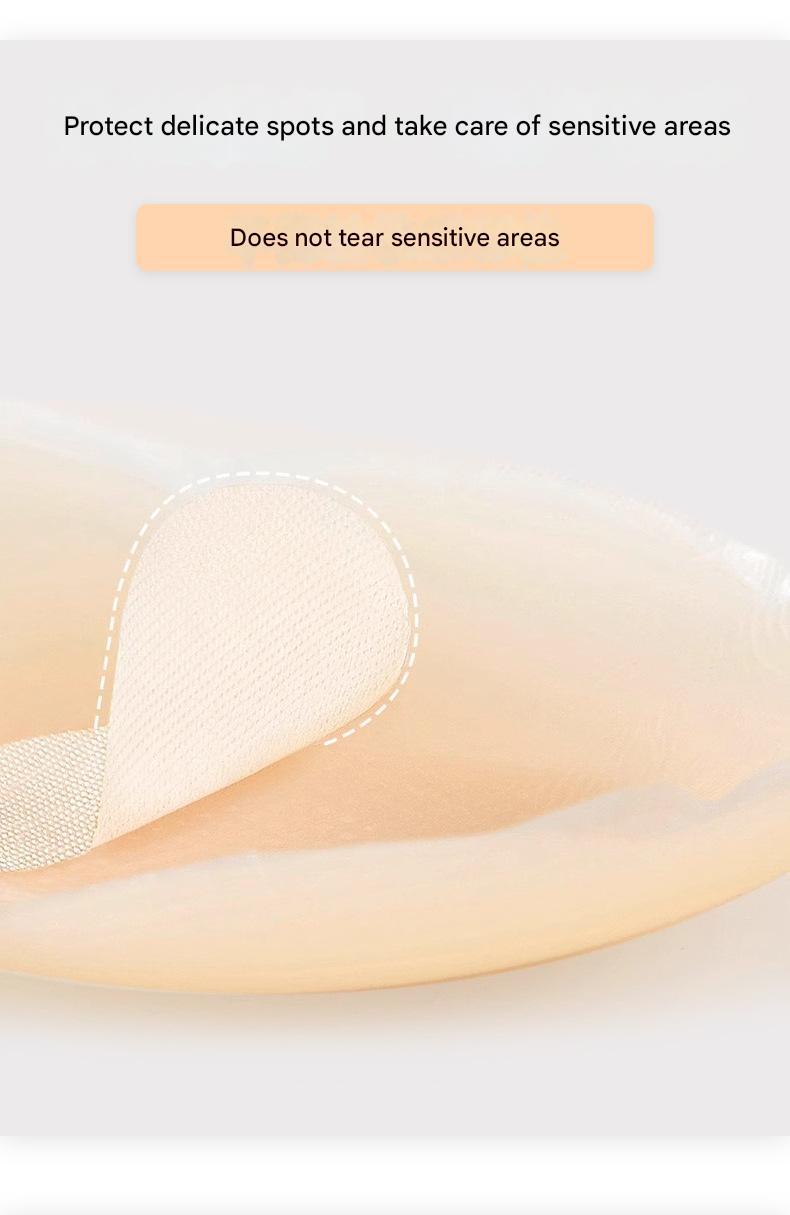 Product Introduction of Anti-exposure silicone breast stickers Invisible and traceless anti-sweat and anti-bump breast stickers Swimming sling breast stickers patch 8