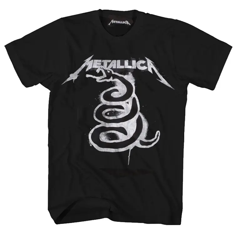 Kemeja-T Lengan Pendek Punk Viper, Kemeja Rock Metal, Band Logam Rock Metal, dengan reka bentuk Viper