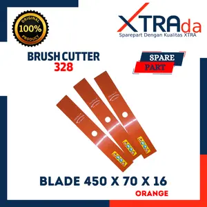Pisau ukuran 450 x 70 x16 pisau mesin potong rumput warna oranye ukuran 45cm | xtradapart