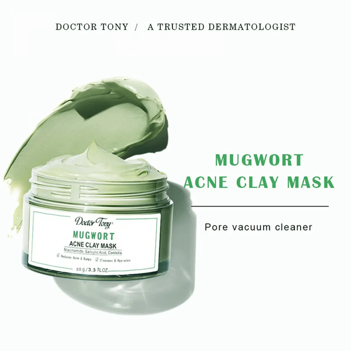 Mugwort Acne Mud Mask Anti-acne and Shrink Pores55g