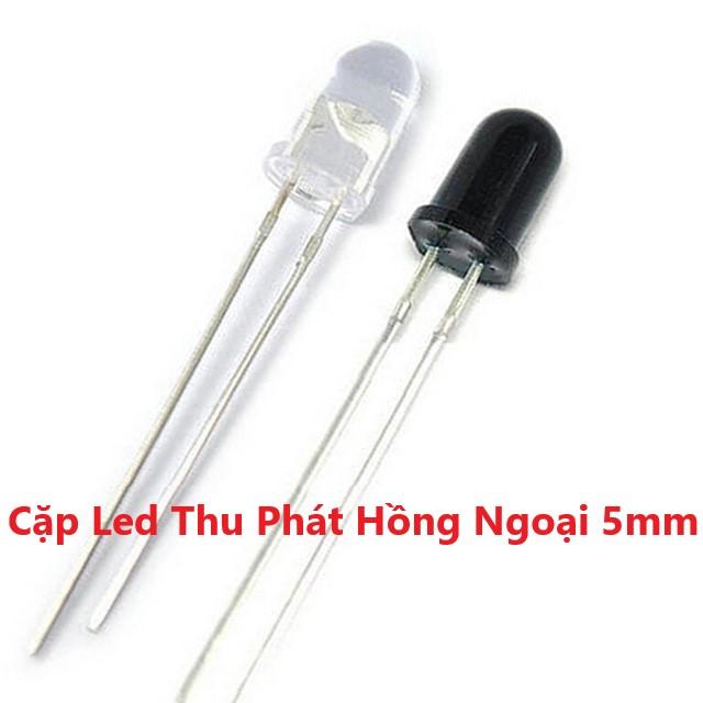Cặp Led Thu Phát Hồng Ngoại 5mm - 1 Led Thu và 1 Led Phát