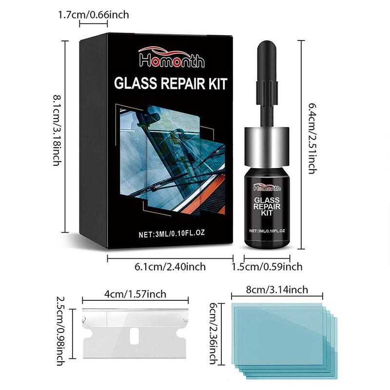 Product Introduction of Car Windshield Crack Repair Fluid Window Repair Resin Glass Curing Car Scratch Crack Glue Y6J8 0