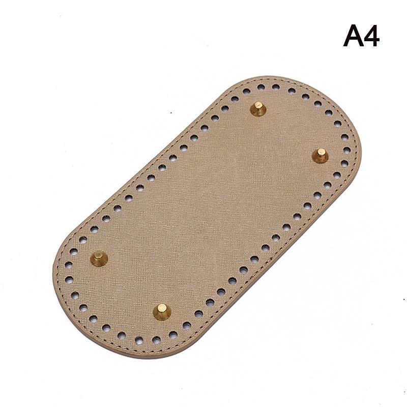Product Introduction of Đáy Dài Cho Túi Dệt Kim, Đế Túi Da PU, Đáy Thủ Công Có Lỗ, Phụ Kiện Đáy Túi Đan Móc Tự Làm, 22 * 10cm, [Czz] 31