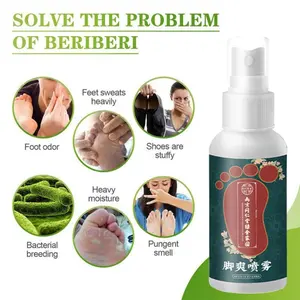 Deodorant bau kaki / Penghilang Bau Kaki Anti Bakteri / Obat Cina Herbal Foot Deodorant Spray 35ML