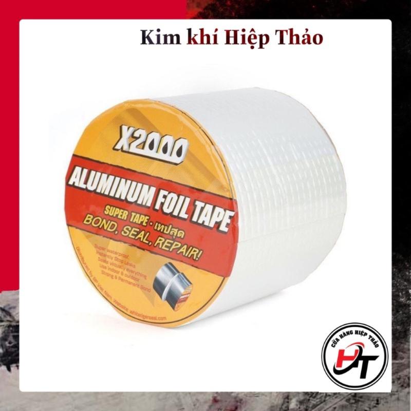 Băng keo chống thấm x2000 Nhật Bản siêu dính chống thấm nước dột dán tường dán mái tôn kích thước 5x5 và 5x10m BKCTFL