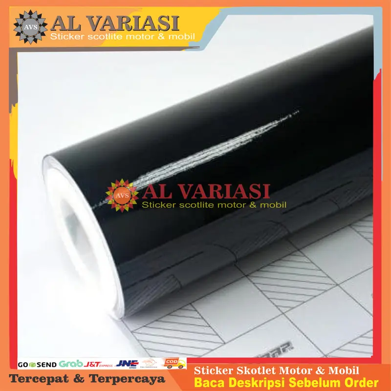 skotlet hitam glossy buat variasi body motor motorcycle 1