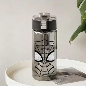 Botol Air Termos Vakum Aphomers Botol Minum Spider-Man Transparan 350ml 550ml 800ml Leak-proof dan Drop-proof Cocok untuk Travel Model Estetik dengan Pilihan Warna Putih & Hitam