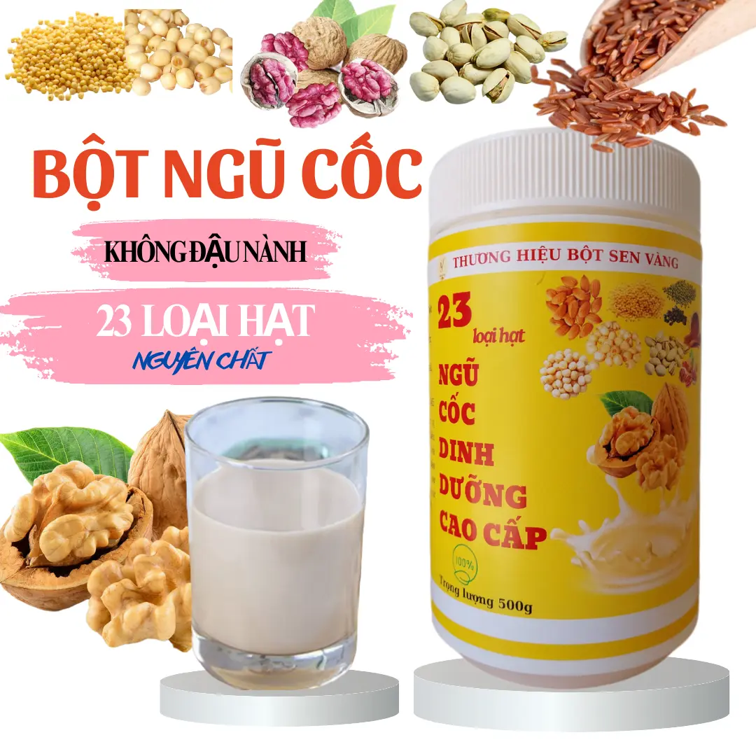 Bột ngũ cốc dinh dưỡng 23 loại hạt giàu dinh dưỡng