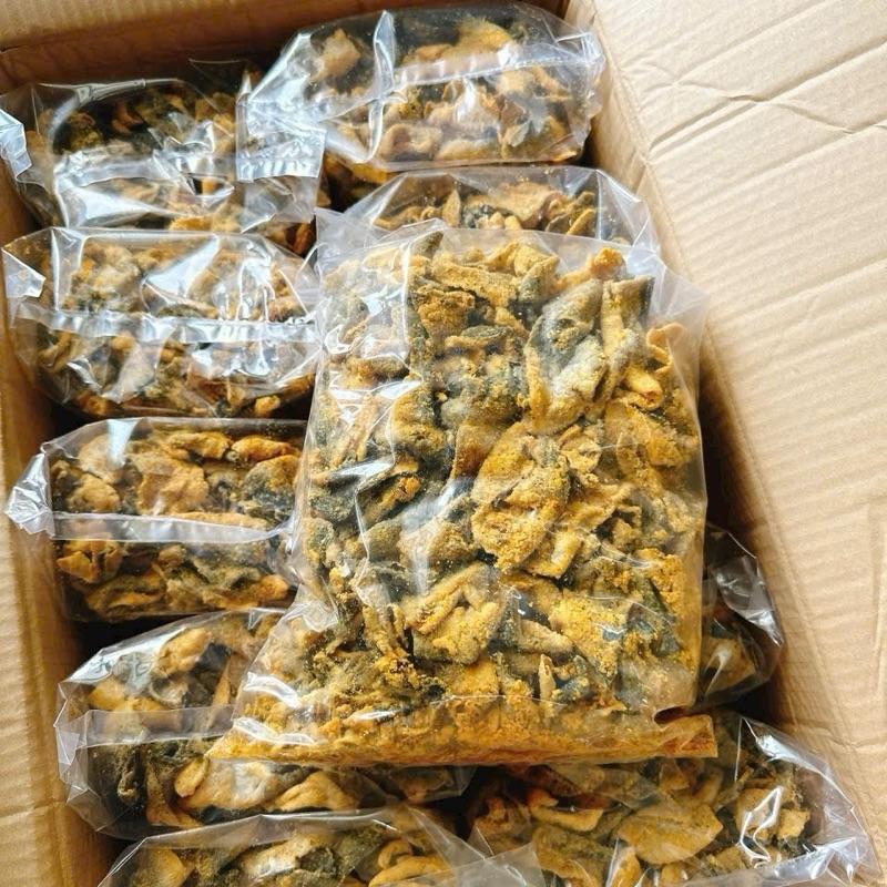 1 túi đủ 500gr da cá hồi trứng muối 198k