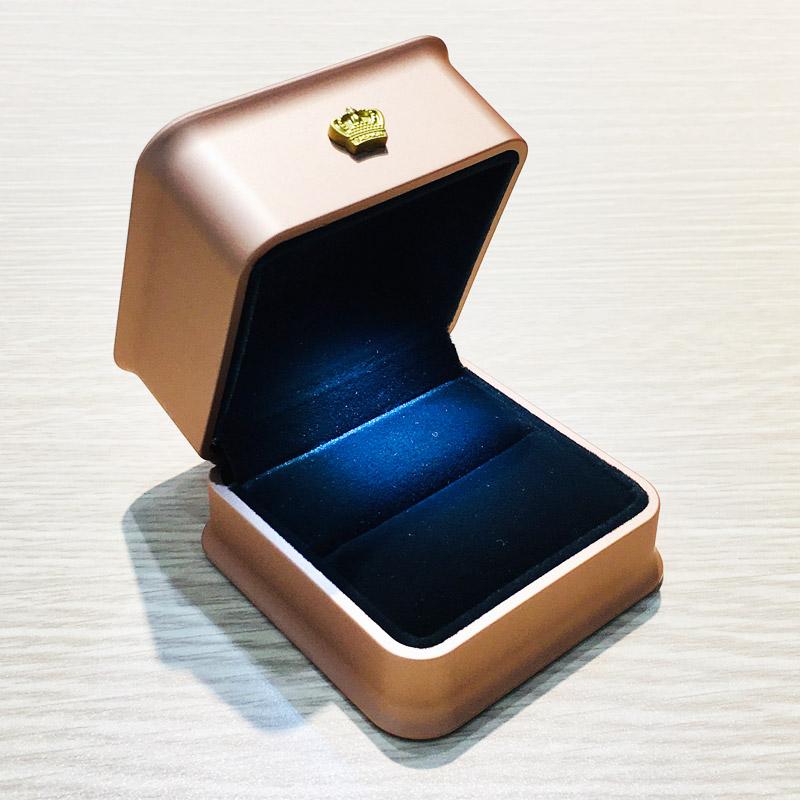 Hộp có đèn Led đựng nhẫn cưới hình vuông bằng da PU nhiều màu chất lượng cao keg i hộp  đựng hộp  nam