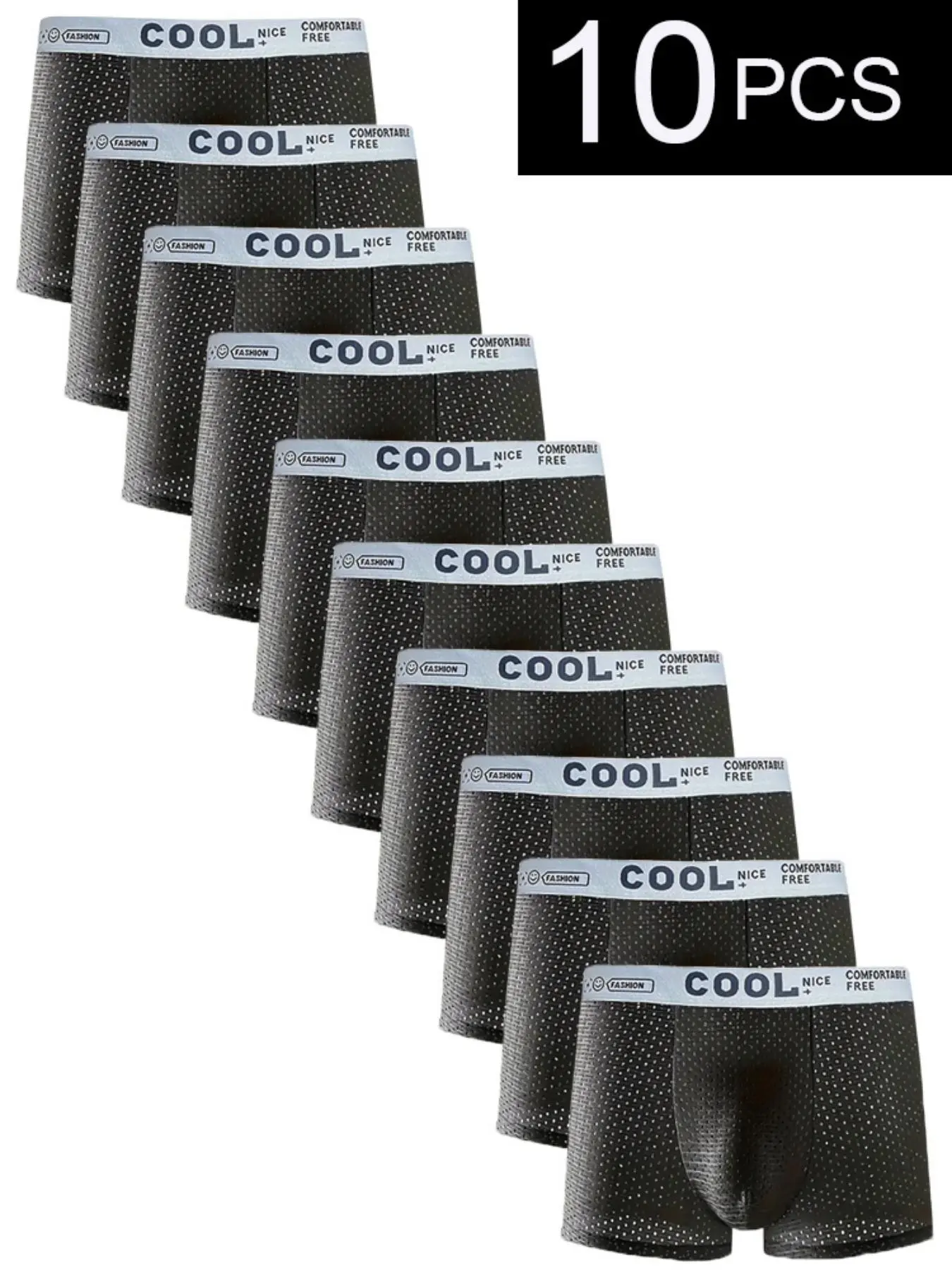 Men's Letter Tape Boxer Brief, Casual Comfy Breathable Underwear for Daily Wear, Underwear for All Seasons