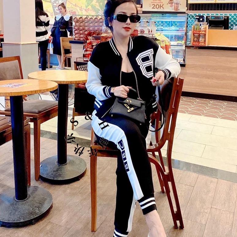  Bộ nữ size từ 44 tới 56kg chất nỉ dày dặn áo bomber quần bo ống cực tôn dáng. Top Jacket Ong Women Áo Khoác 