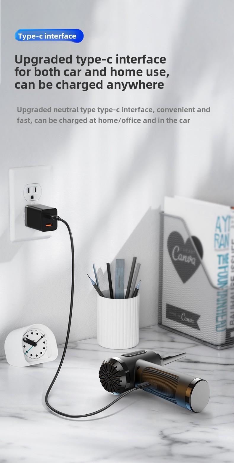 Product Introduction of Duster Blowing and Suction Integrated Handheld Pumping High-Power Computer Chassis Keyboard Wireless Duster 13