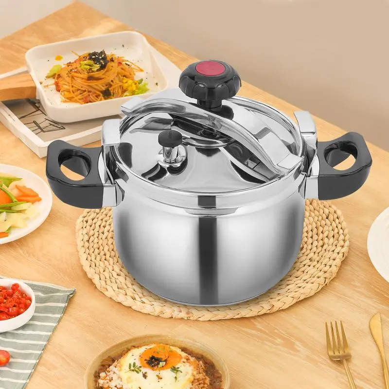 Stainless Steel Pressure Cooker, 1 Count Multifunctional Pressure Cooker, Modern Kitchen Cookware for Home Use, Household Kitchen Products