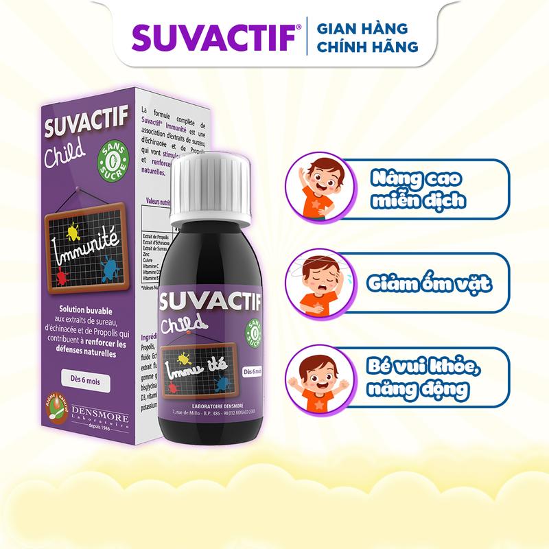 Siro Tăng Sức Đề Kháng Từ 6 Th Suvactif Immunité