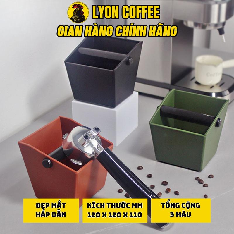 Hộp đập bã cà phê vuông mini - Nhựa ABS cao cấp - Thiết kế chống trượt đa năng cho Máy Xay Cà Phê, Xay Cà Phê, Pha Cafe