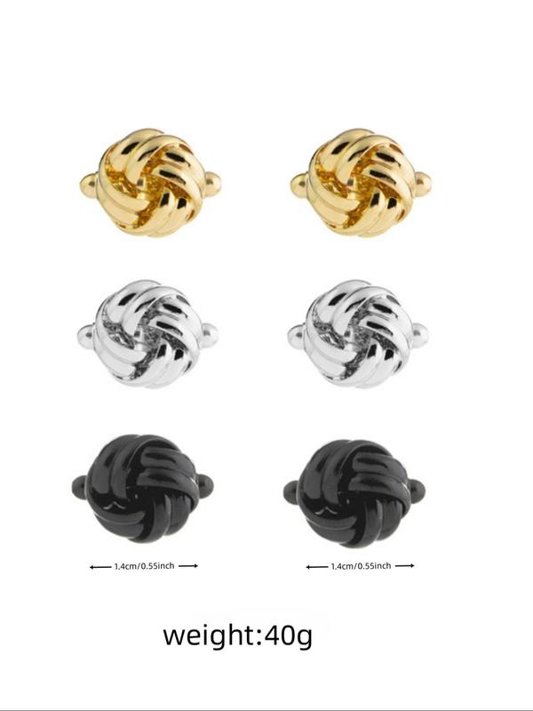 Men's Elegant Cufflinks, Fashionable Minimalist Cufflinks, Trendy All-match & Exquisite Accessories for Birthday Gift 1