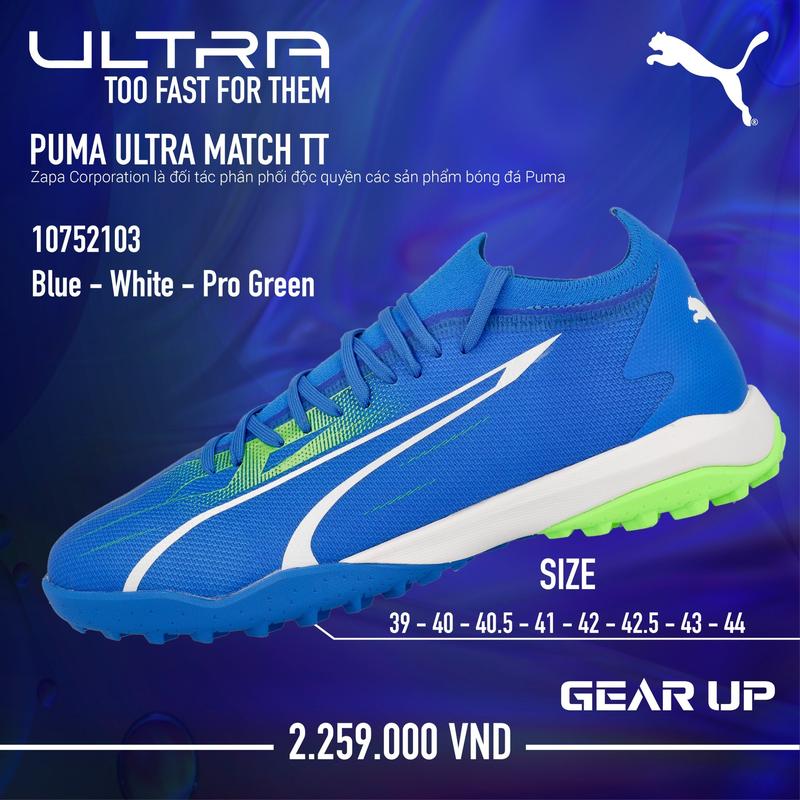 Giày Bóng Đá Chính Hãng Puma Ultra Match TT Sneaker Sport