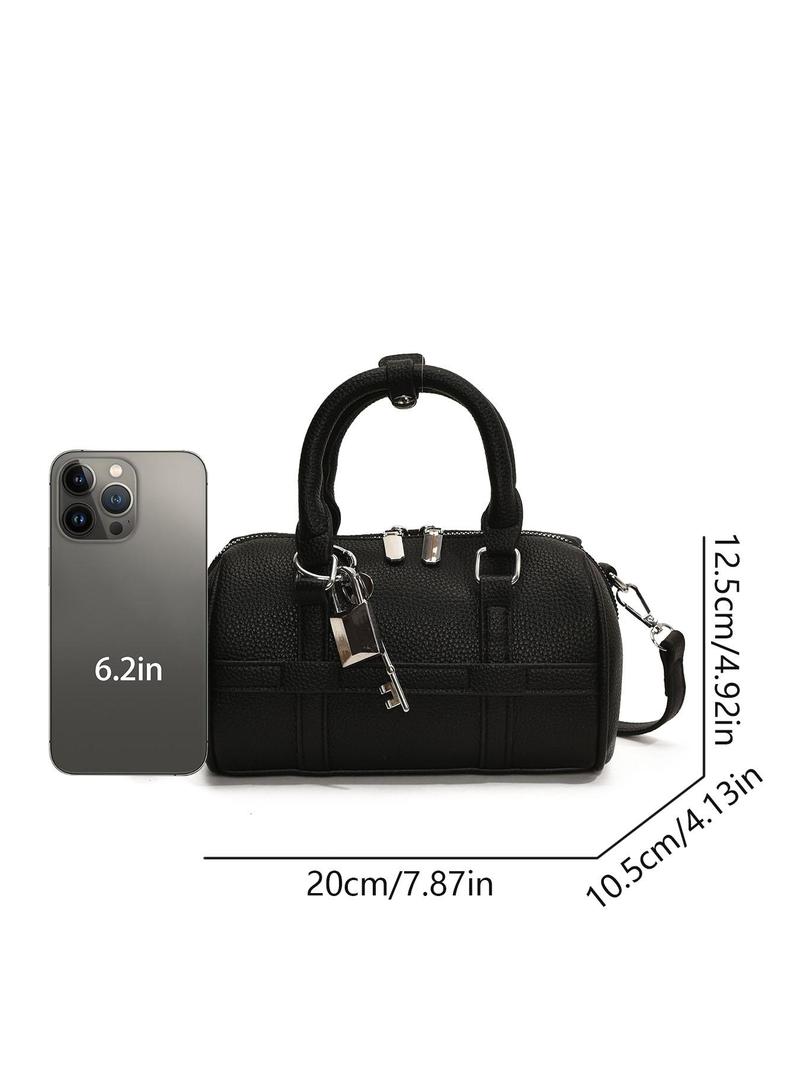 Product Introduction of Women's Elegant Handbag, Fashionable Solid Color Crossbody Bag for Daily Used, Casual Trendy Versatile High-quality Daily Commuting Bag 1