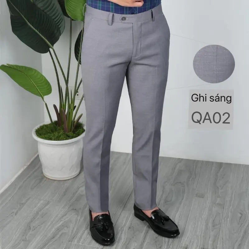 QAL05Quần âu nam co giãn tốt chất vải lì 79 dày dặn - Pants, Menswear 3