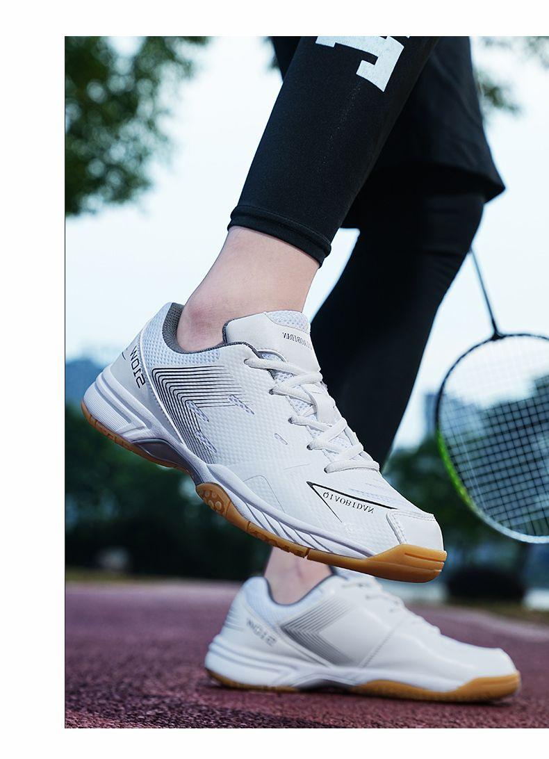 Product Introduction of New Men's and Women's Table Tennis Ball Shoes Tendon Bottom Breathable Casual Badminton Sneaker Non-Slip Wear-Resistant Couples Running Shoes sepatu  basket Professional Anti-Slip Badminton Shoes 14