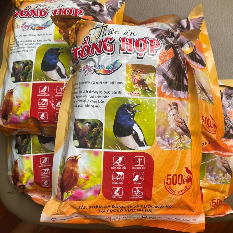 5 Gói Tổng Hợp Hiển Bảo Khánh - Cám Cho Chim Cảnh - Thức Ăn Chim Cảnh - Thương Hiệu Hiển Bảo Khánh - Cám HBK