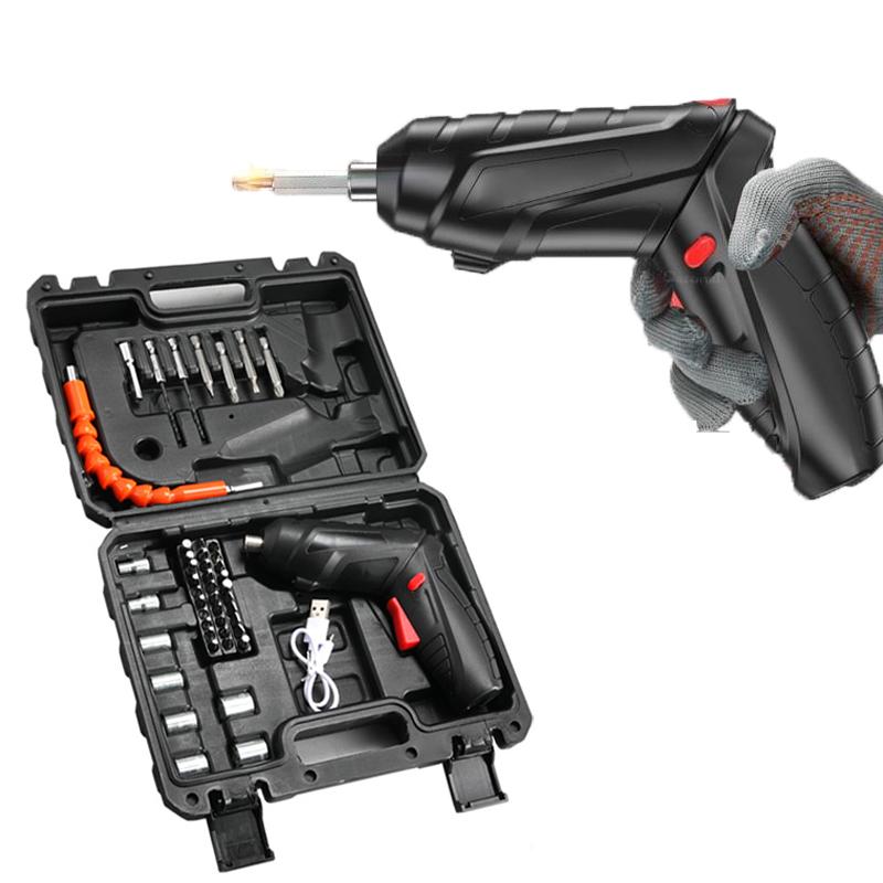 Monqiqi 48 Món Cầm Tay Bộ Tua Vít Nhà Thông Minh Mini Đa Năng Máy Khoan Điện Máy Khoan Không Dây Đa Năng Tua Vít