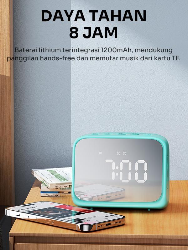 ROBOT Speaker RB170 Bluetooth 5.3 with LED Display & Alarm Clock Garansi 1 Tahun Jam Smart 4