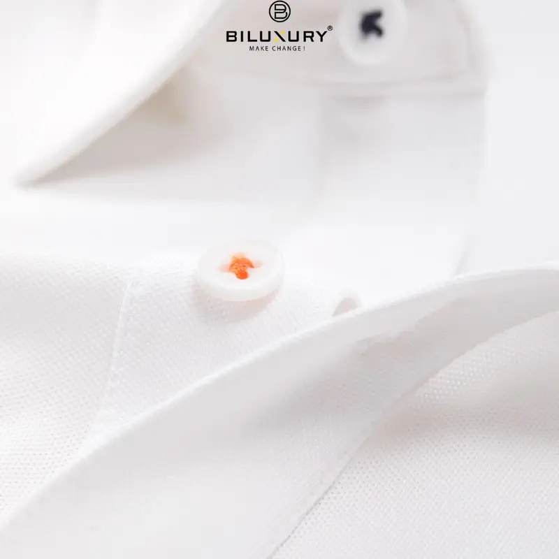 Áo Polo Biluxury Cao Cấp Vải Recycle Thân Thiện Với Da 8APCT432TRK Form Body Fit Ôm Vừa Người Menswear Nam Có Cổ Tay Ngắn Shirt 4
