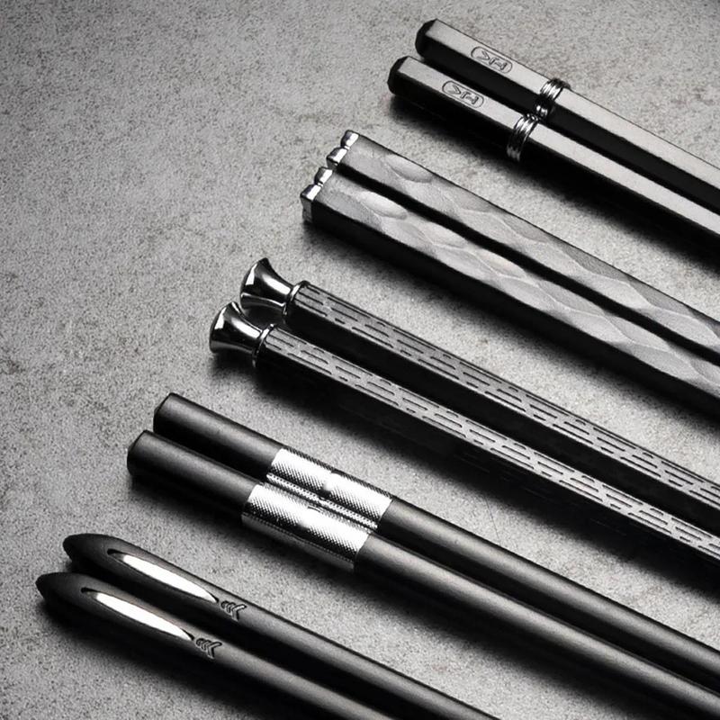 5Pairs Non-Slip Chopsticks Home Japanese Hotel Restaurant Portable Healthy Food Stick For Sushi Chopsticks palillos chinos 1
