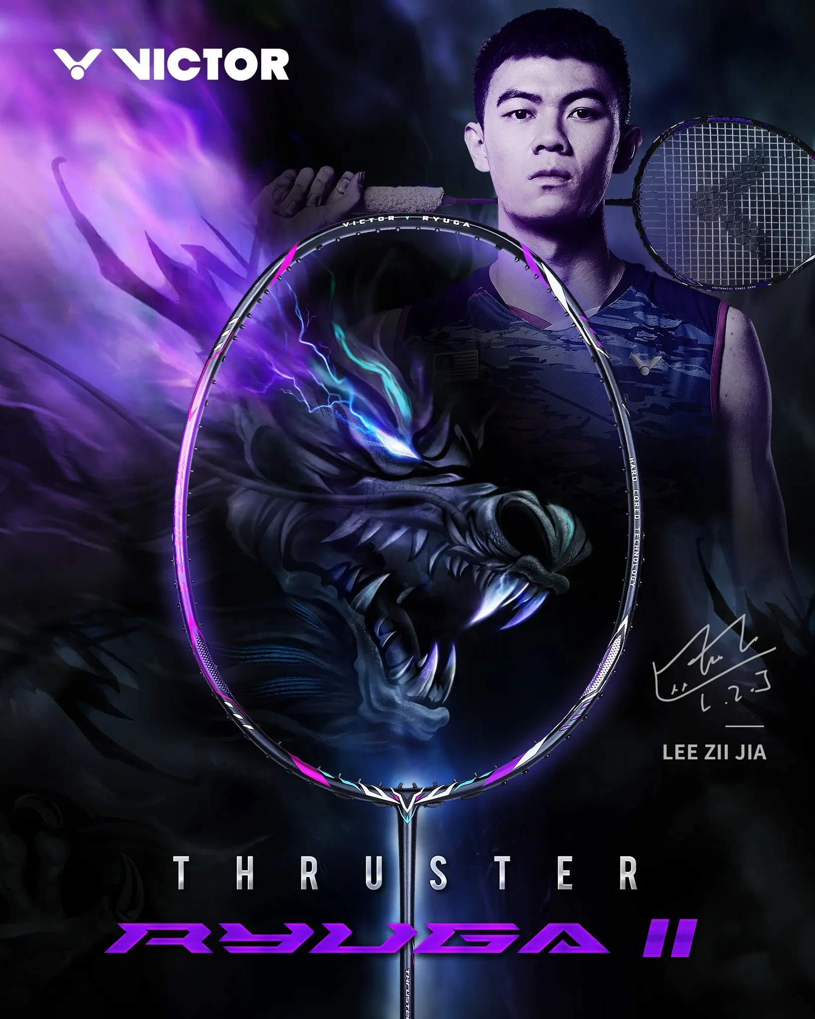 Vợt cầu lông Victor Thruster Ryuga II (Chính hãng)