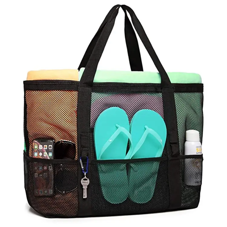 Beach Bag Large Capacity Toy Mesh Swim Bag Multi-Functional Travel Portable Shoulder Beach Bag Swimsuit Storage Bag non  zip  luggage luggage  cover luggage  accessories luggage  cover  protector smart luxury bags collections china