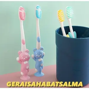 (SGA) Sikat Gigi Anak 1 SET 4 PCS Extra soft Travel Toothbrush Double Cre