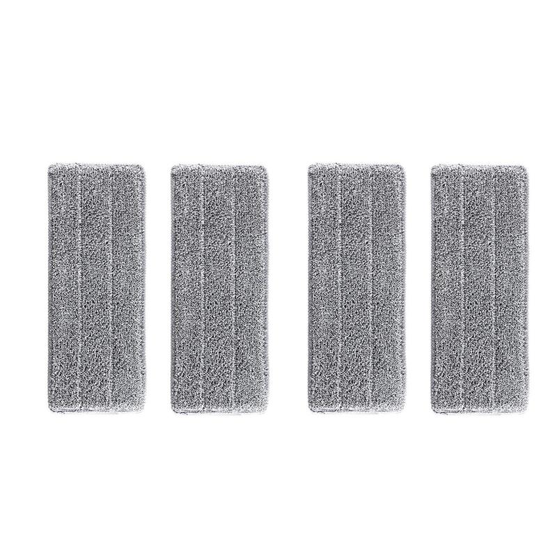 Product Introduction of Home Accessories Reusable Mop Head, 4pcs Cleaning Bulk Bundle Flat Mop Microfiber Cloth, Cleaning Products, Household Products Cleaning Bundles, Dry Wet Dual-purpose Button-type Cloth Cover 6