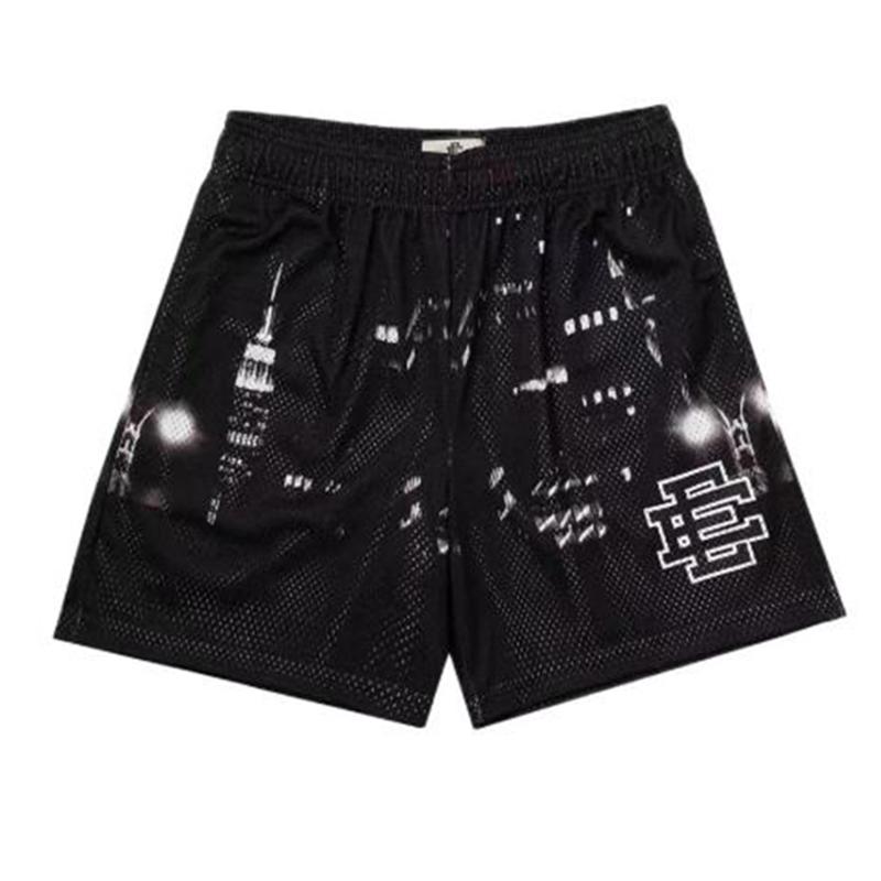 Product Introduction of 2025 New Summer EE Eric Emanuel Basic Mesh Short Classic Floral Printed Gym Shorts Men's Gym Basketball Sports Beach Shorts 2