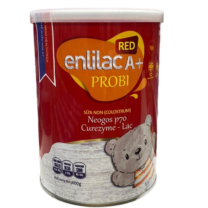 Sữa bột cho bé bất dung nạp Lactozer Enlilac Probi Red 400g